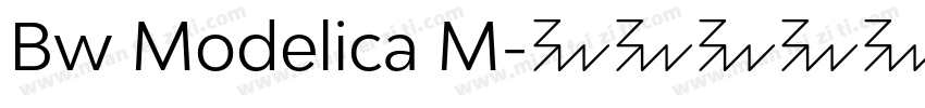 Bw Modelica M字体转换